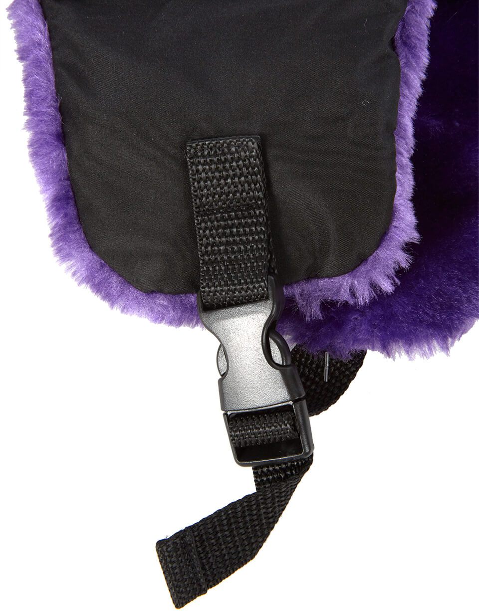 Limited Edition BLACK 3M PURPLE FUR AVIATOR HAT