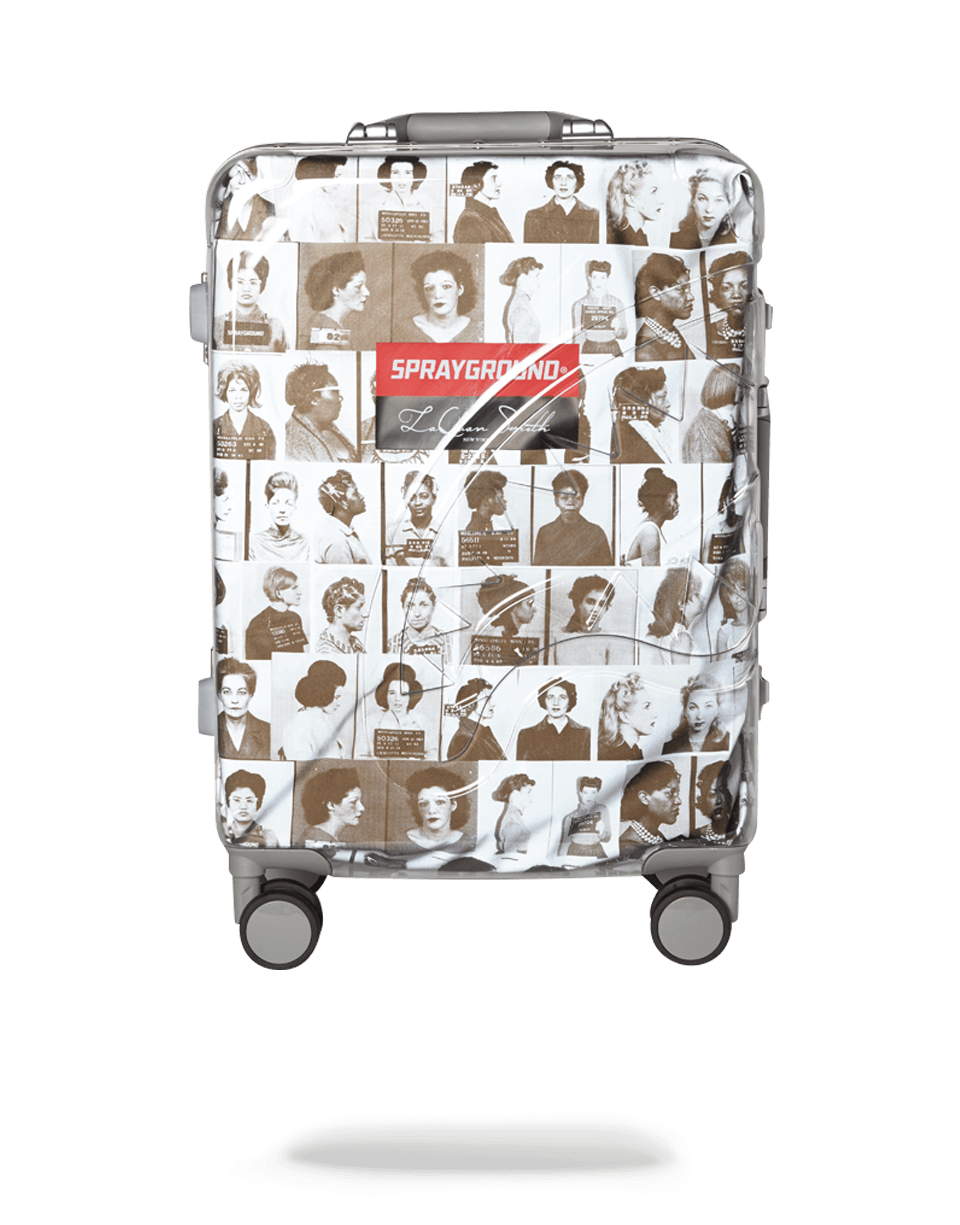 Limited Edition LAQUAN SMITH EMBOSSED CLEAR 3M CARRY-ON