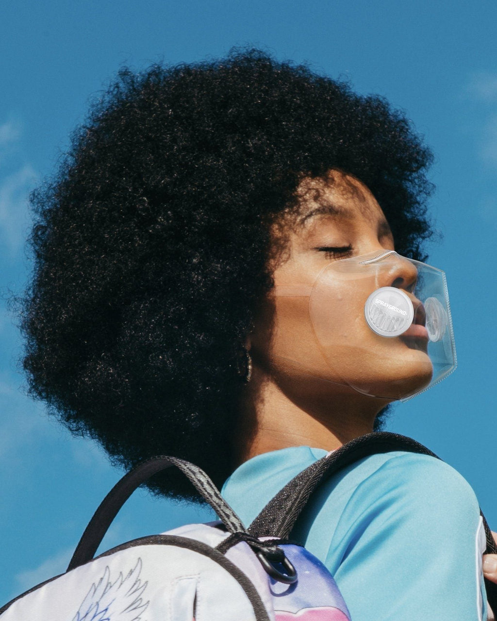 Limited Edition SPRAYGROUND CLEAR MASK ADULT
