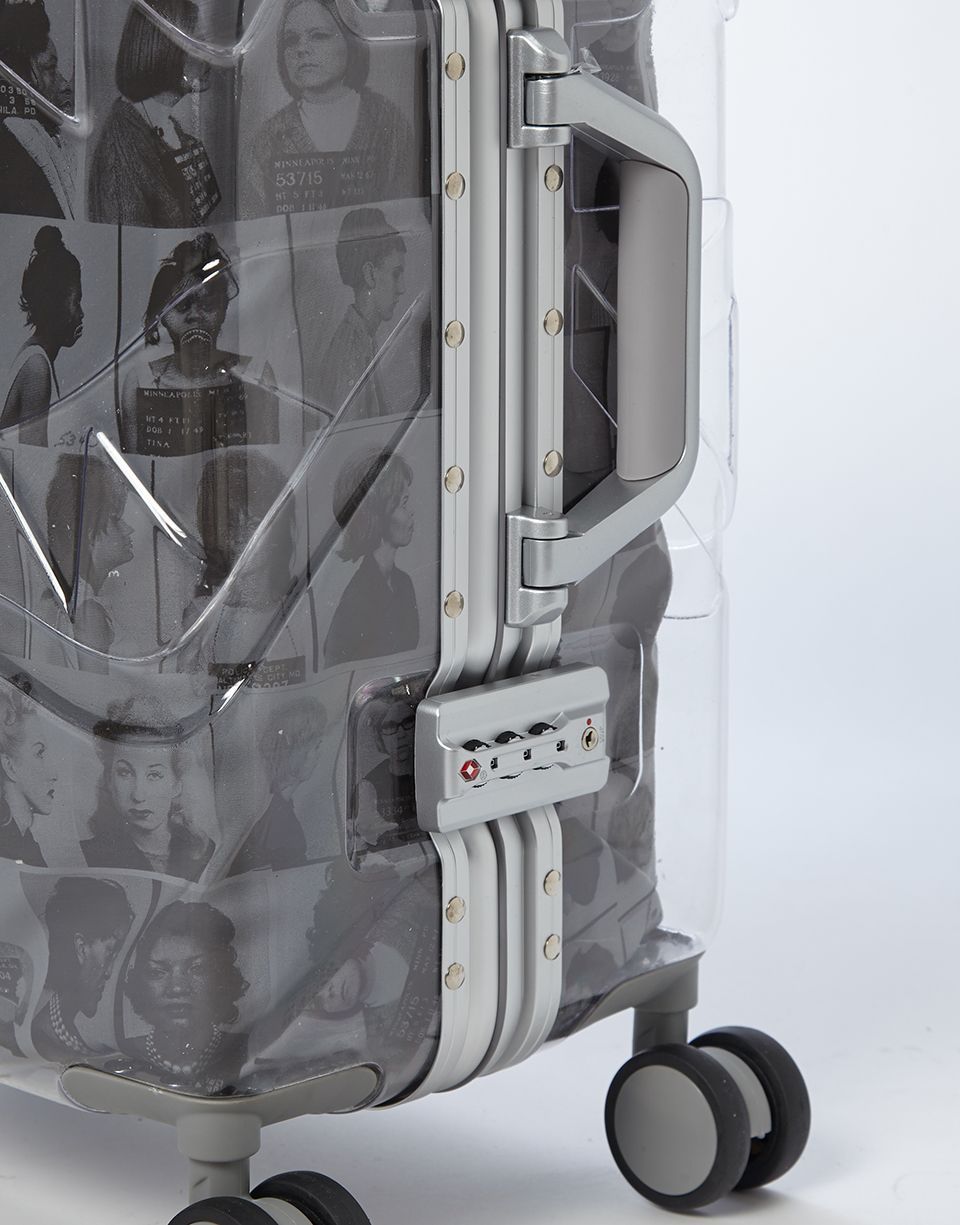 Limited Edition LAQUAN SMITH EMBOSSED CLEAR 3M CARRY-ON