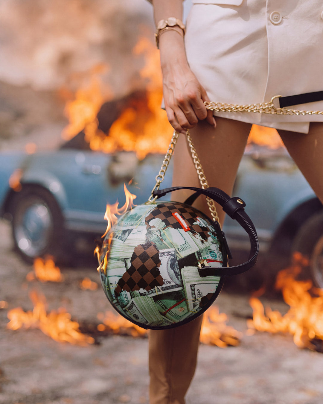 Limited Edition FULLY LOADED GLOBE HANDBAG