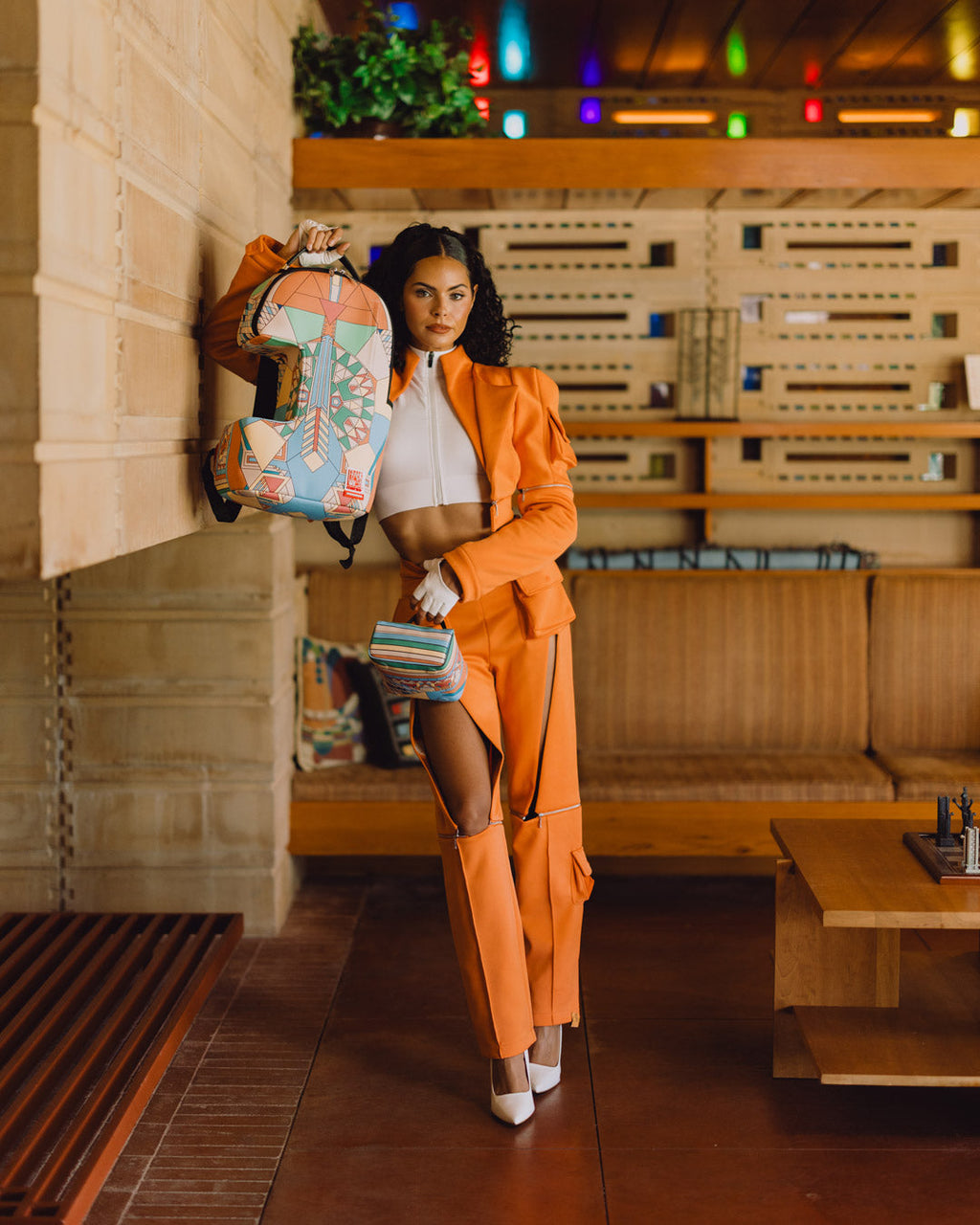 Limited Edition FRANK LLOYD WRIGHT COLLAB IMPERIAL MODULAR REMOVABLE BACKPACK
