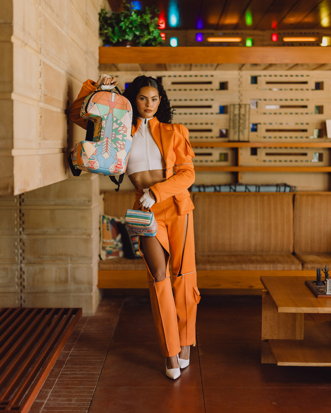Limited Edition FRANK LLOYD WRIGHT COLLAB IMPERIAL MODULAR REMOVABLE BACKPACK