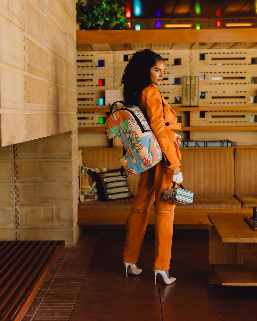 Limited Edition FRANK LLOYD WRIGHT COLLAB IMPERIAL MODULAR REMOVABLE BACKPACK