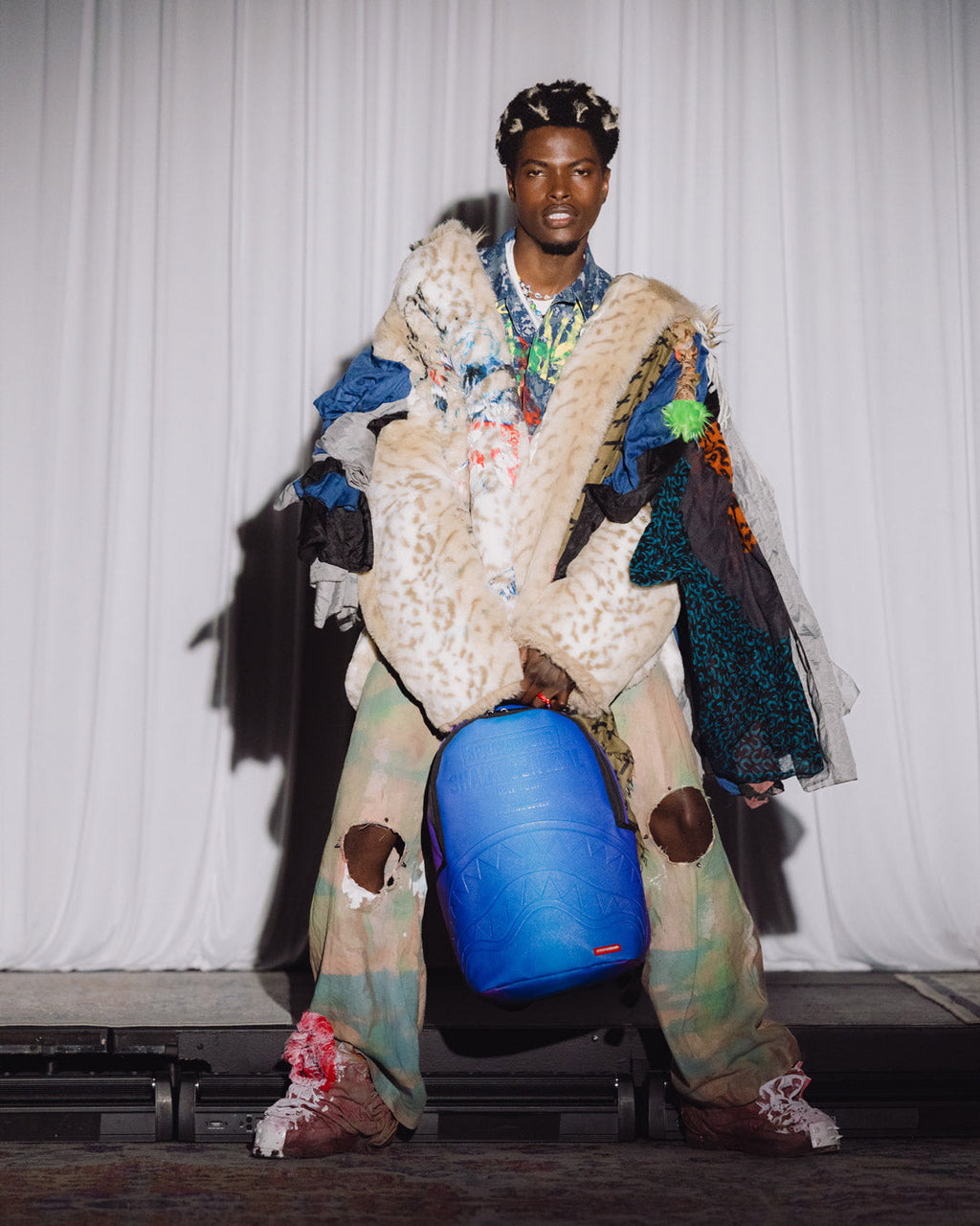 Limited Edition SHARK CENTRAL ALL STAR BLUE IRIDESCENT BACKPACK