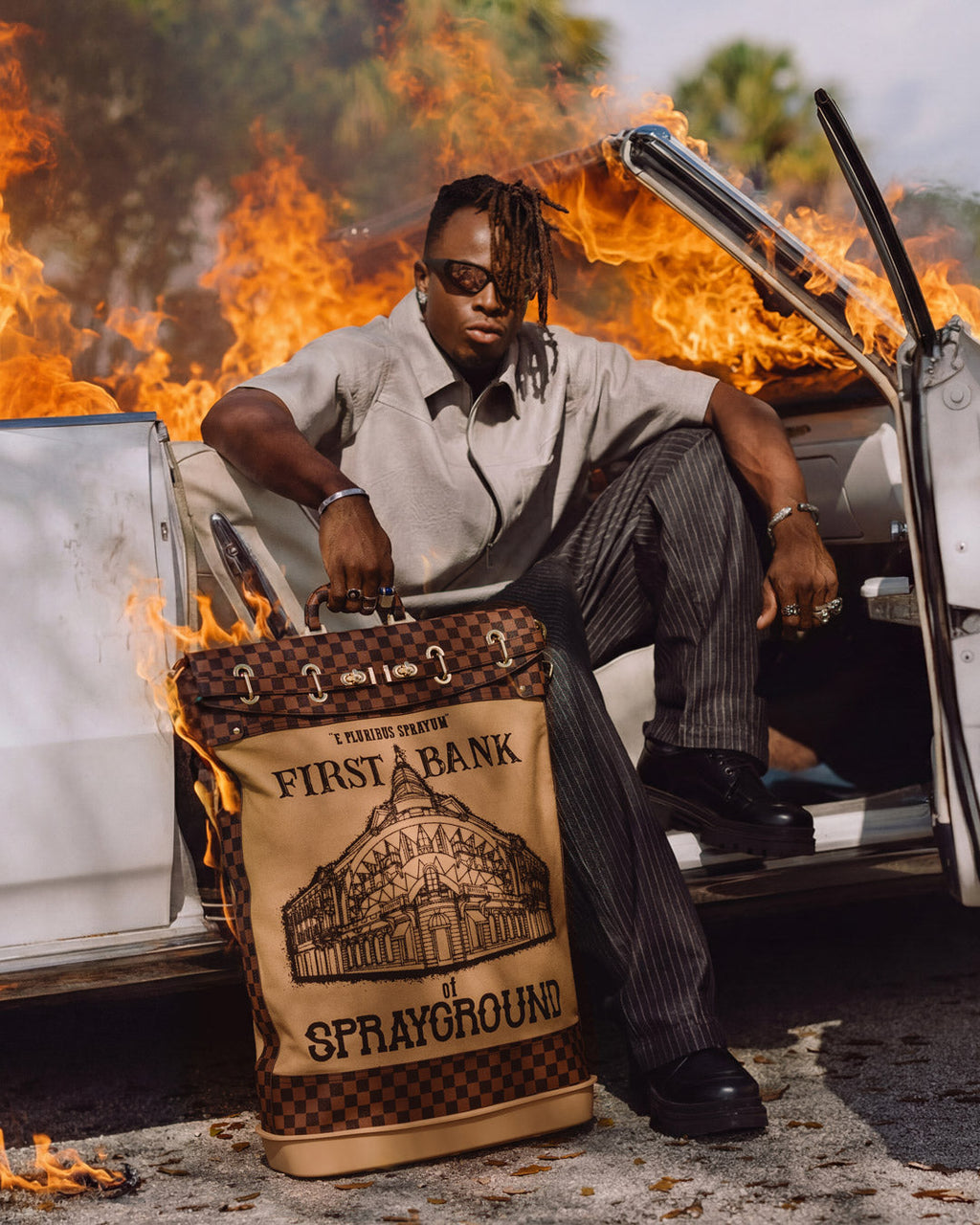 Limited Edition FIRST BANK OF SPRAYGROUND MONEY BAG