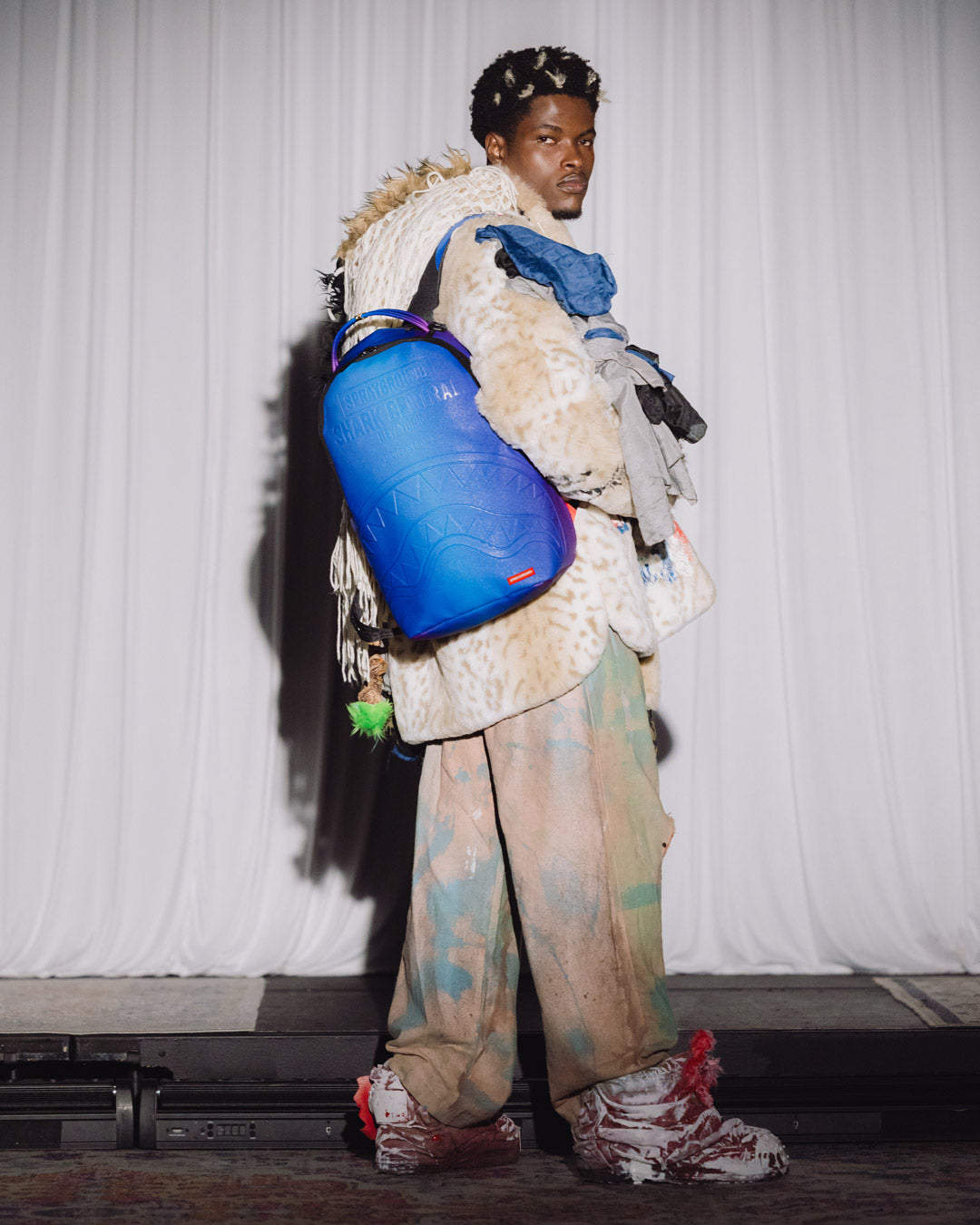 Limited Edition SHARK CENTRAL ALL STAR BLUE IRIDESCENT BACKPACK