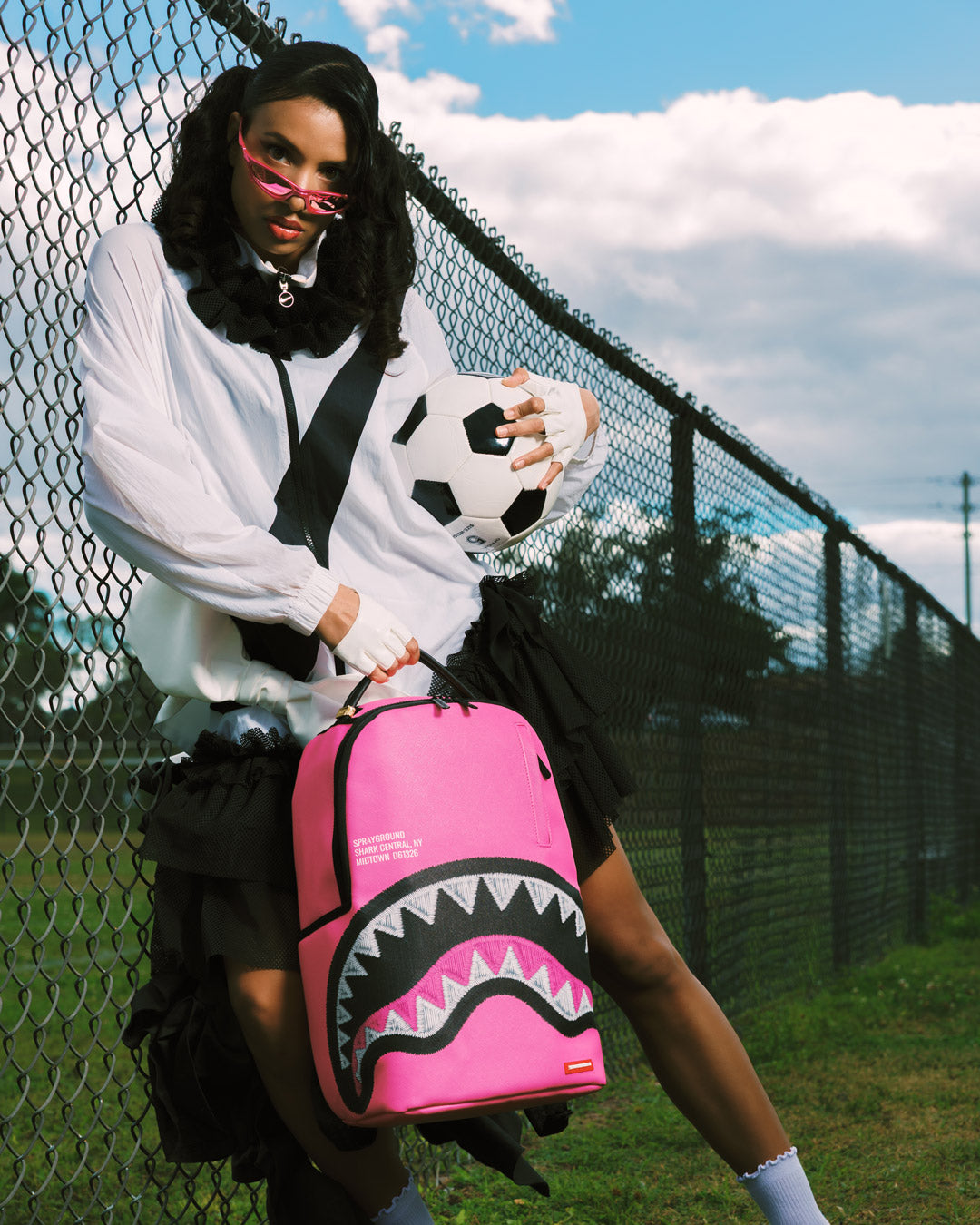 Limited Edition SHARK CENTRAL EMBROIDERED EFFECT BACKPACK