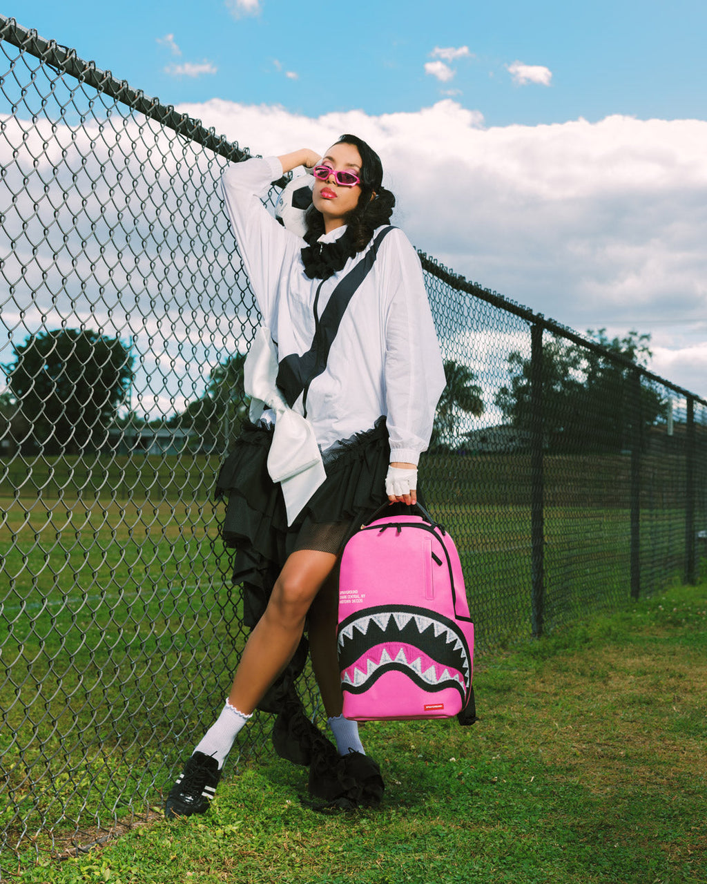 Limited Edition SHARK CENTRAL EMBROIDERED EFFECT BACKPACK