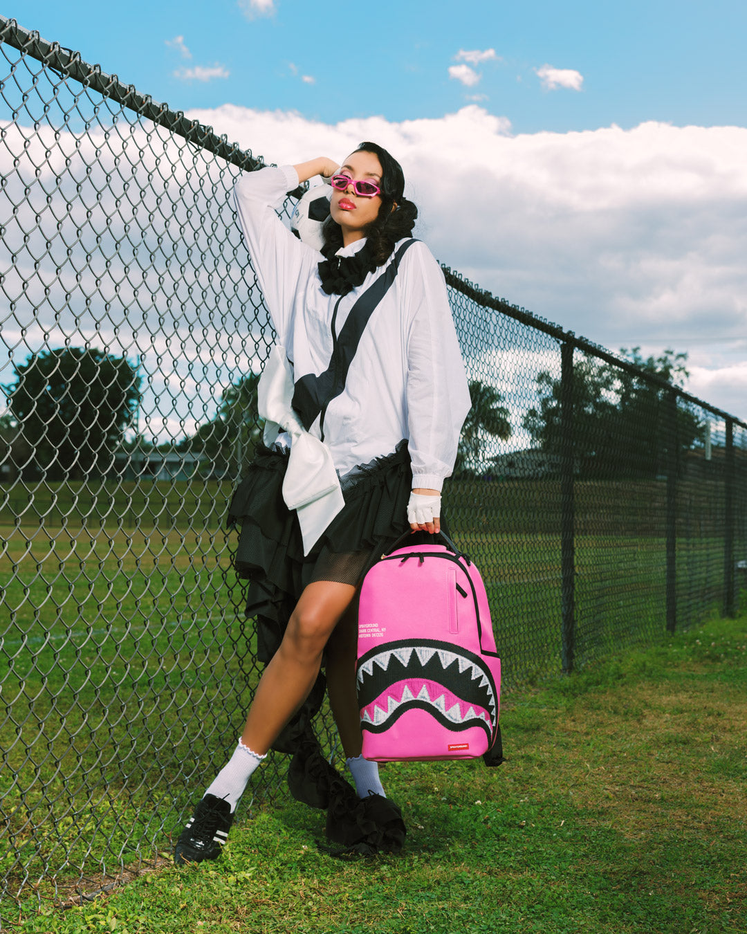 Limited Edition SHARK CENTRAL EMBROIDERED EFFECT BACKPACK