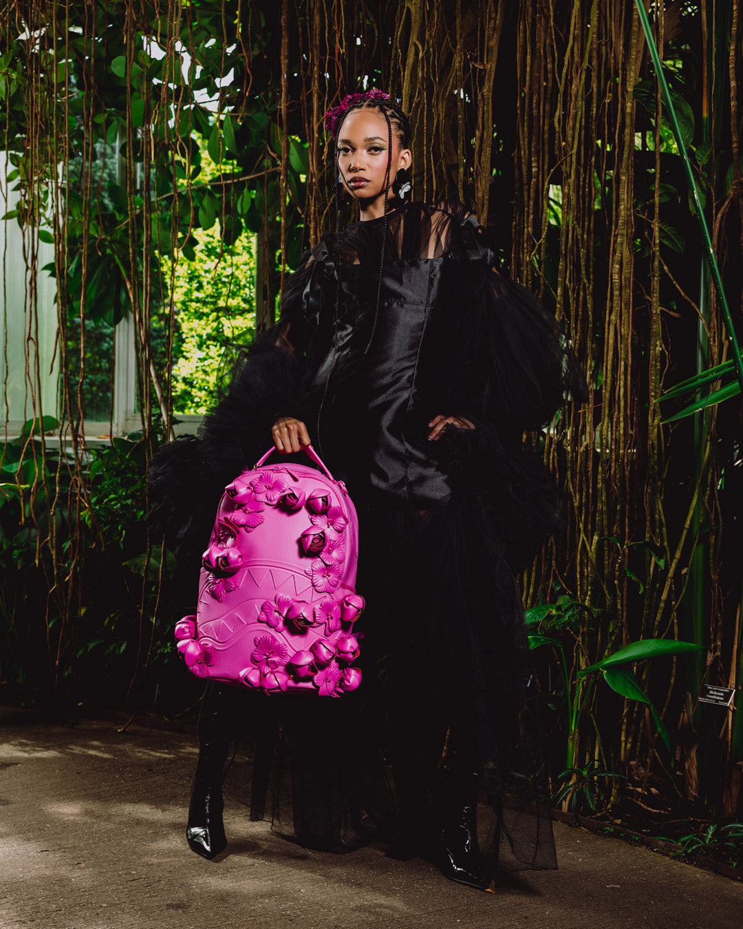 Limited Edition NEW YORK BOTANICAL GARDEN COLLAB - ROSE SCULPTURE BACKPACK
