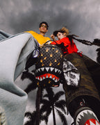 Limited Edition SUPER HOT FIRE SHARKS IN PARIS BACKPACK