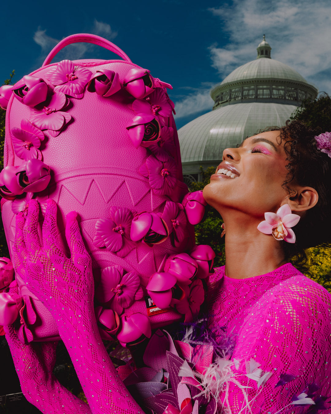 Limited Edition NEW YORK BOTANICAL GARDEN COLLAB - ROSE SCULPTURE BACKPACK