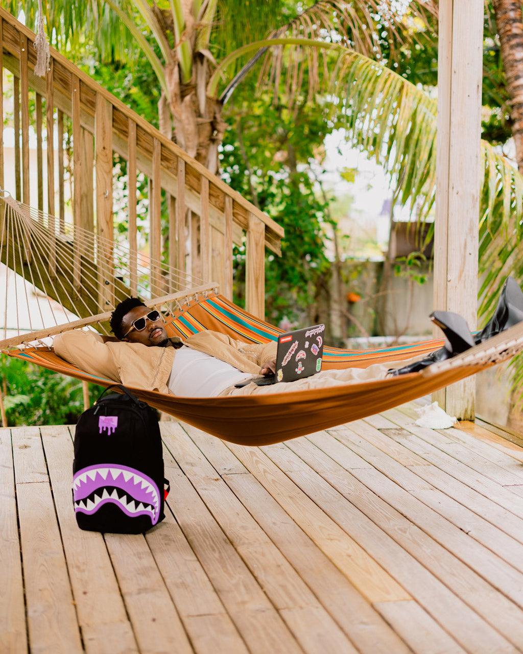 Limited Edition SHARK CENTRAL PASSPORT PURPLE BACKPACK