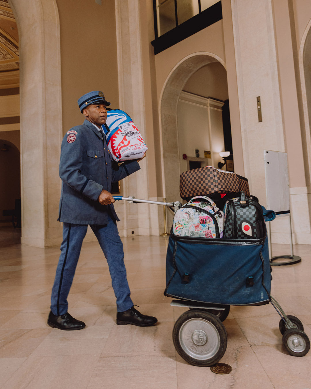 Limited Edition USPS SPRAYGROUND SPECIAL DELIVERY BACKPACK