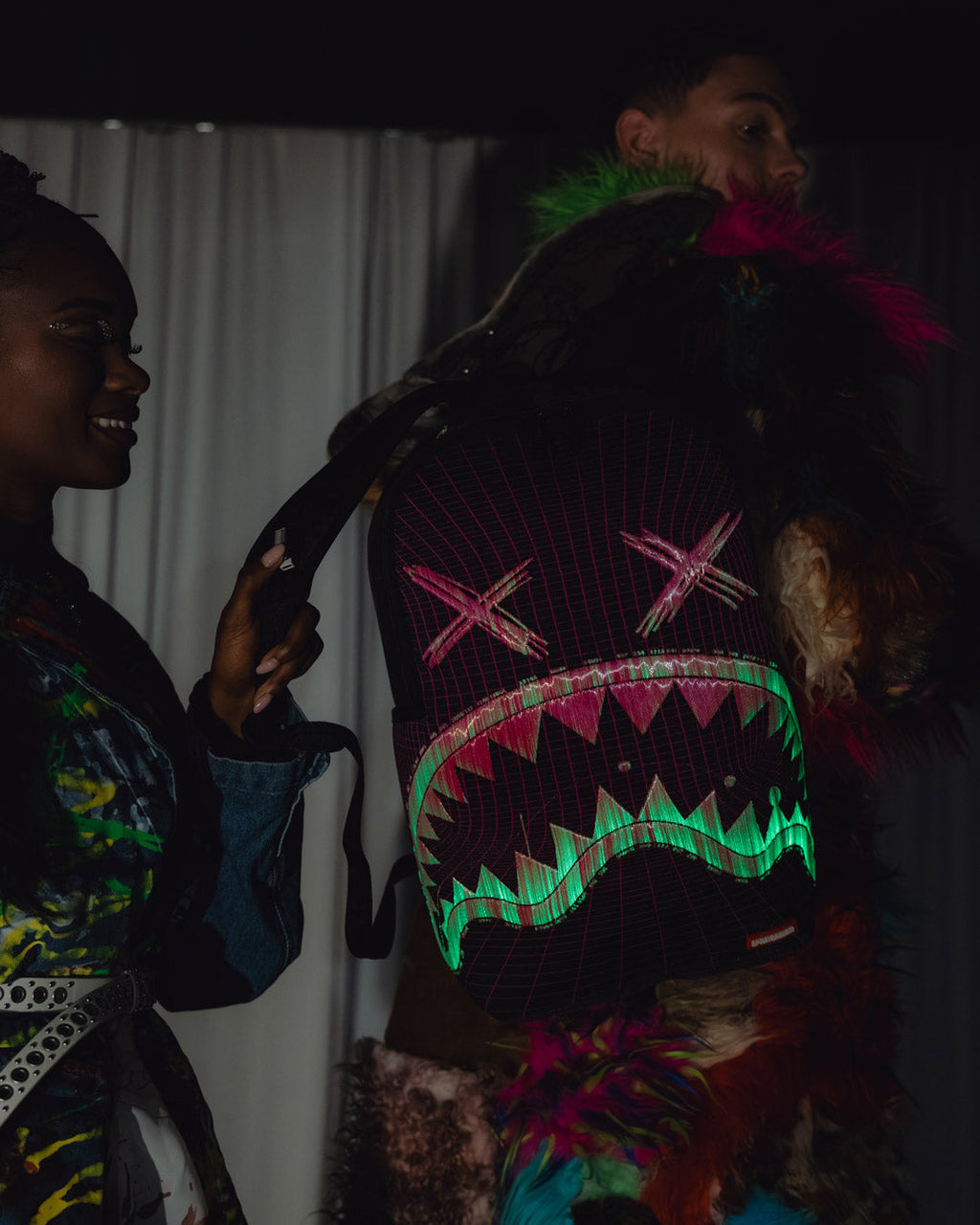 Limited Edition FIBER OPTICS PARTY SHARK BACKPACK