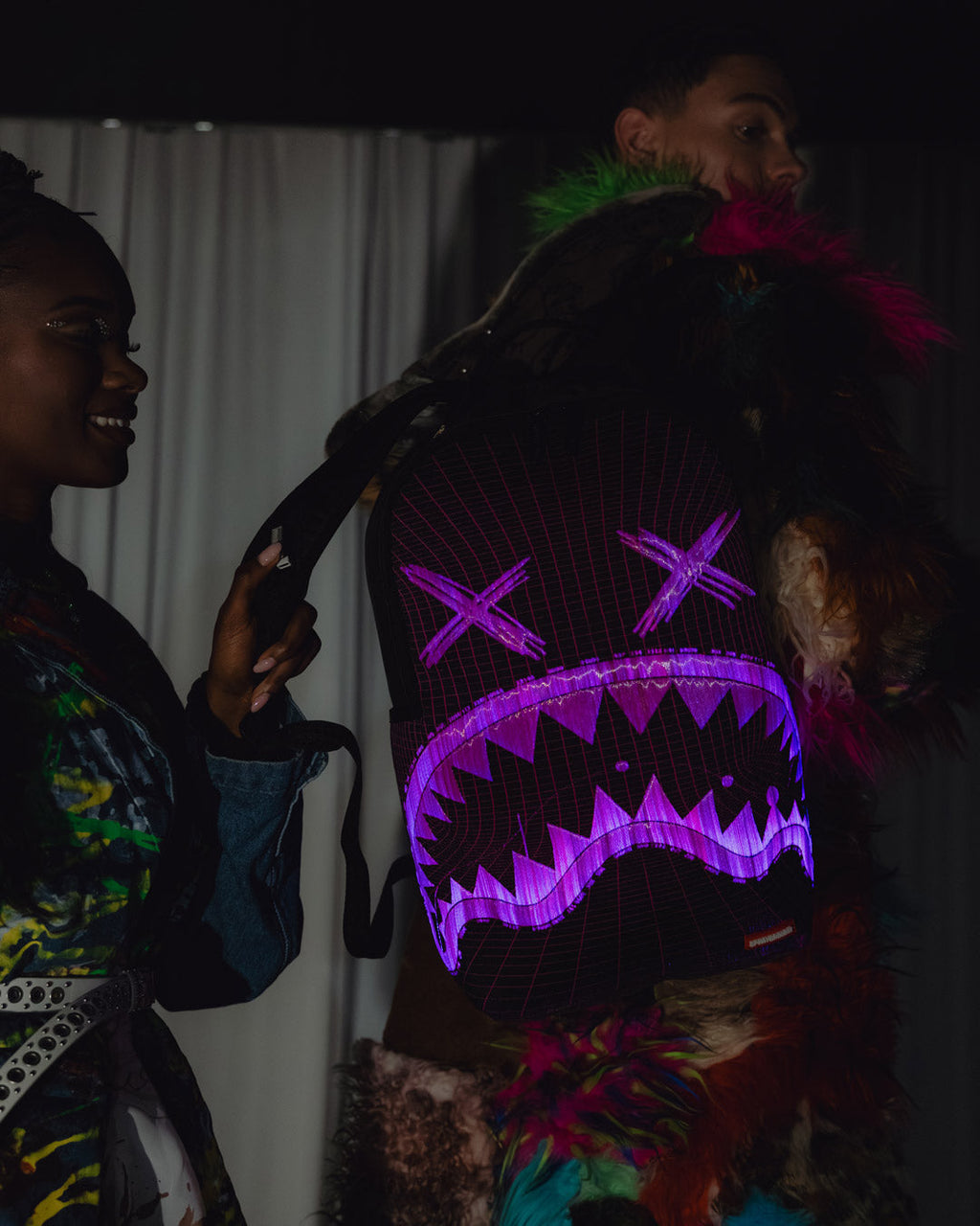 Limited Edition FIBER OPTICS PARTY SHARK BACKPACK