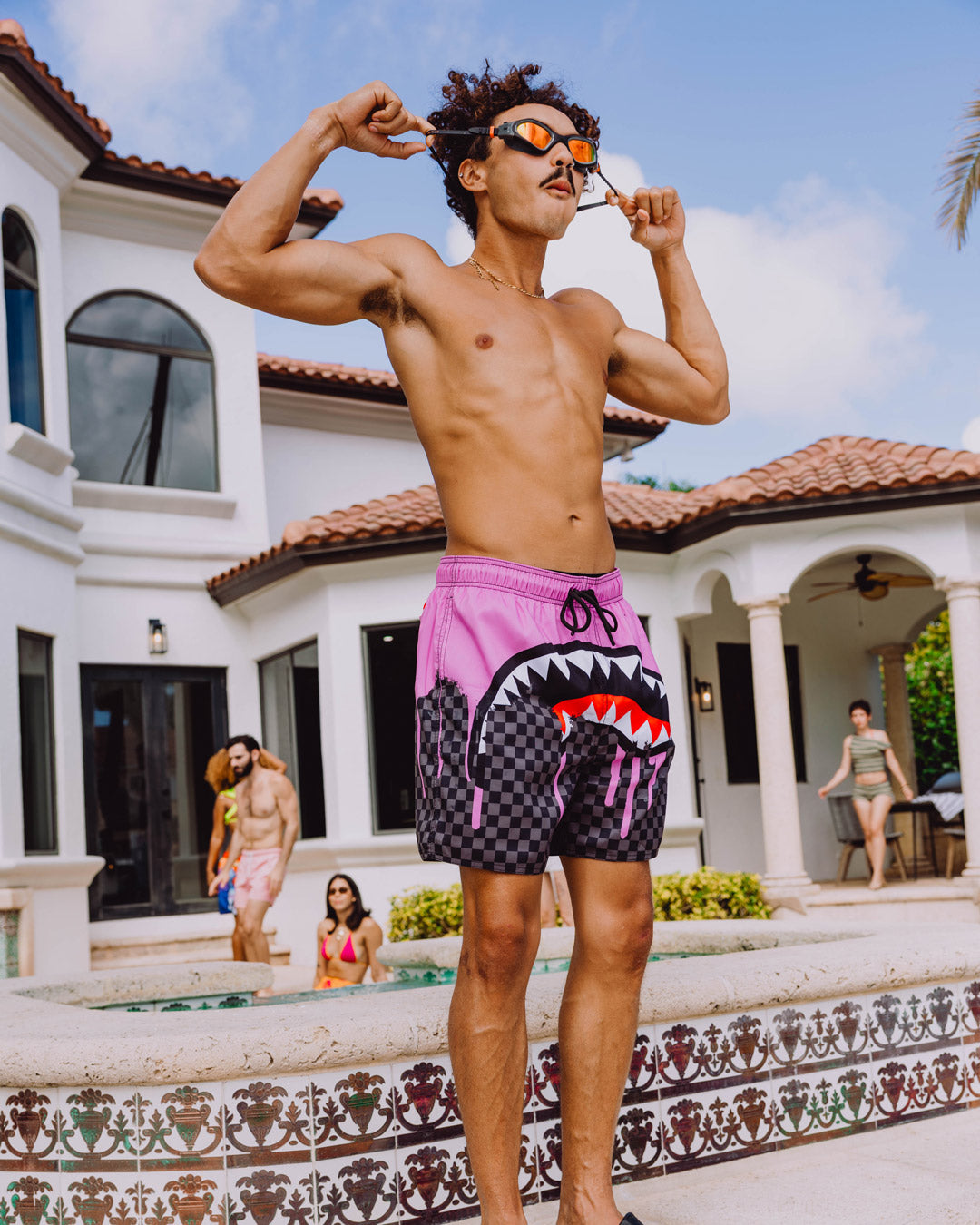 Limited Edition OCEAN DRIP CHECK SWIM SHORT