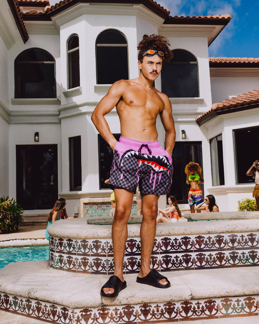 Limited Edition OCEAN DRIP CHECK SWIM SHORT