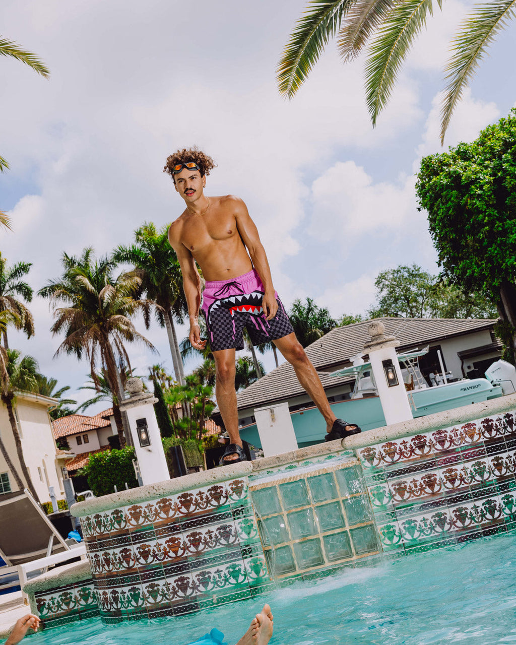 Limited Edition OCEAN DRIP CHECK SWIM SHORT