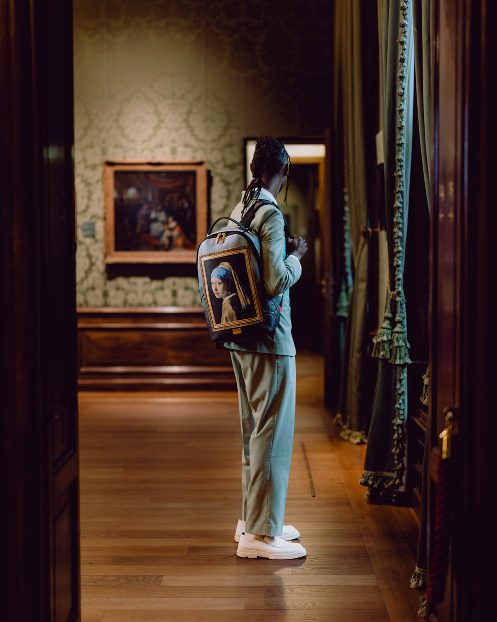 Limited Edition MAURITSHUIS MUSEUM 3D FRAME GIRL WITH A PEARL EARRING COLLAB BACKPACK