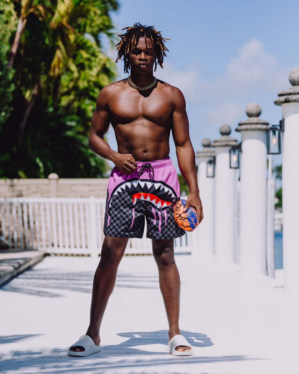 Limited Edition OCEAN DRIP CHECK SWIM SHORT