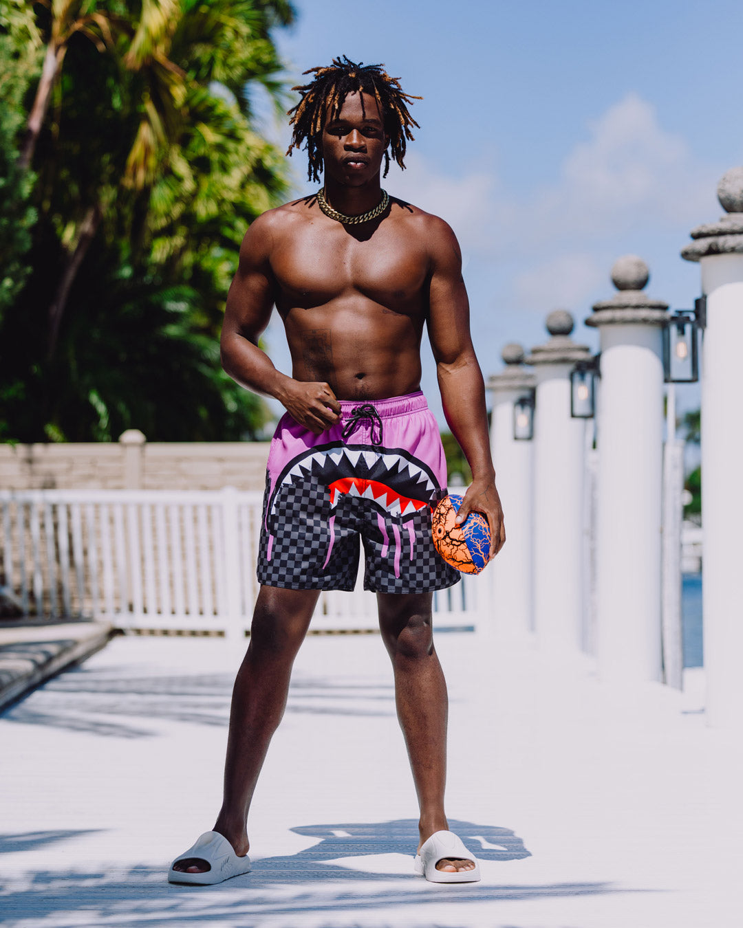 Limited Edition OCEAN DRIP CHECK SWIM SHORT
