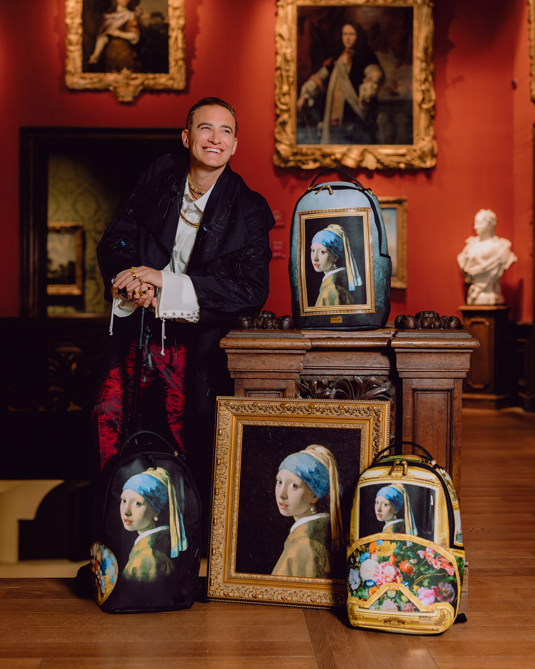 Limited Edition MAURITSHUIS MUSEUM 3D FRAME GIRL WITH A PEARL EARRING COLLAB BACKPACK