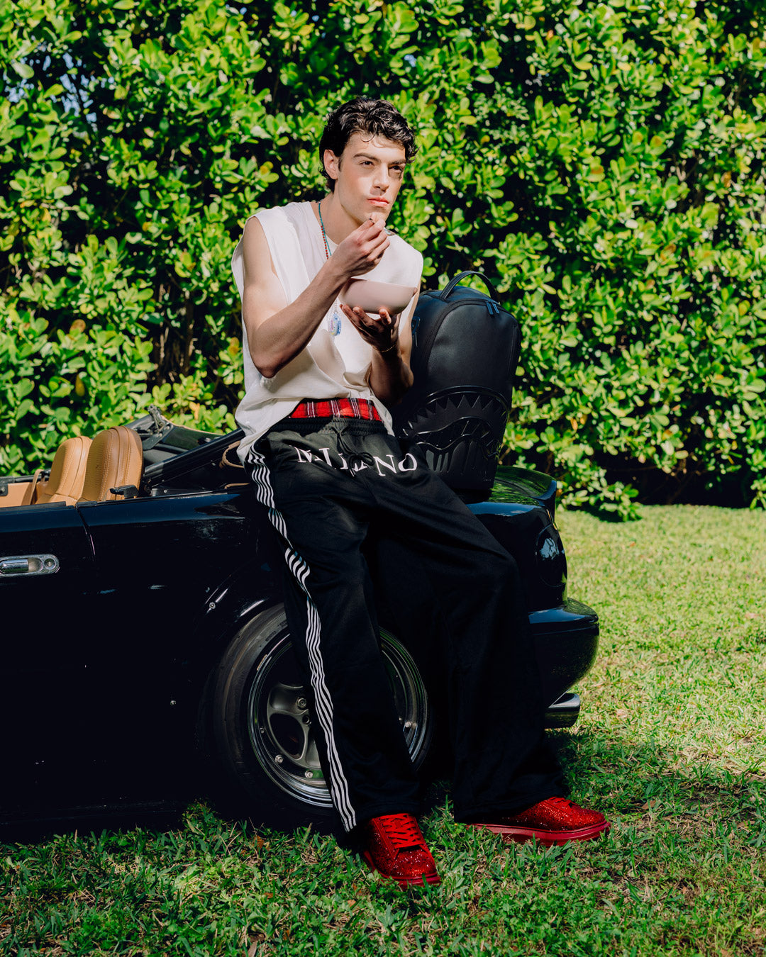 Limited Edition GLOSSY BOSSY - BLK METALLIC BACKPACK