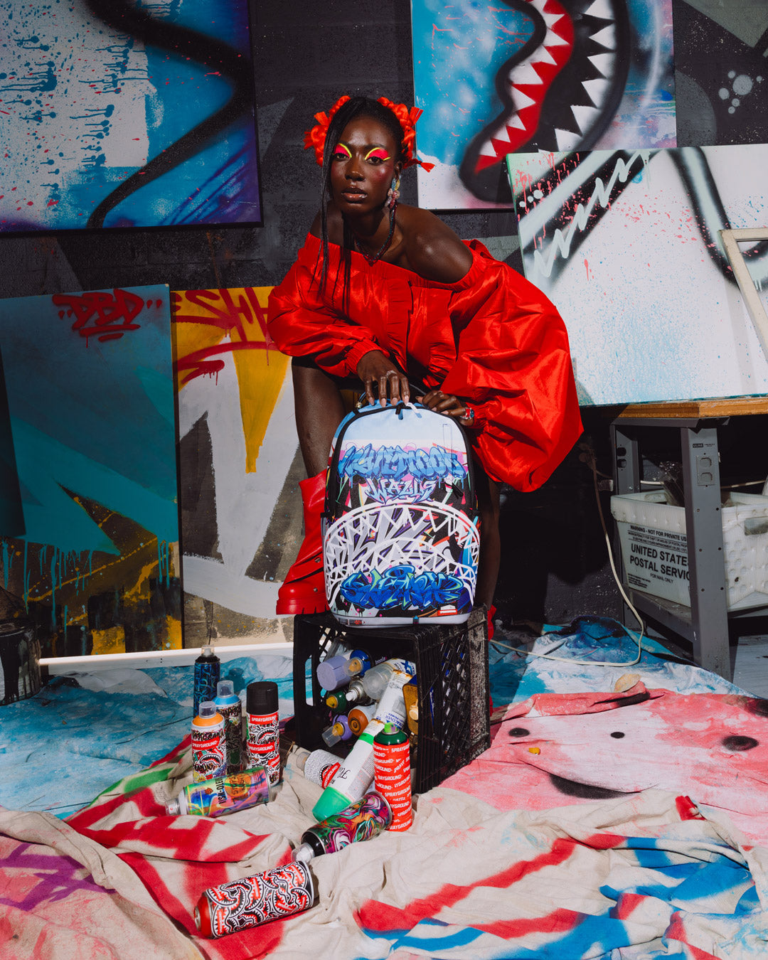 Limited Edition WYNWOOD WALLS COLLAB MURAL MUSEUM BACKPACK