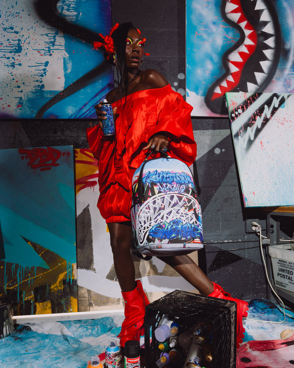 Limited Edition WYNWOOD WALLS COLLAB MURAL MUSEUM BACKPACK