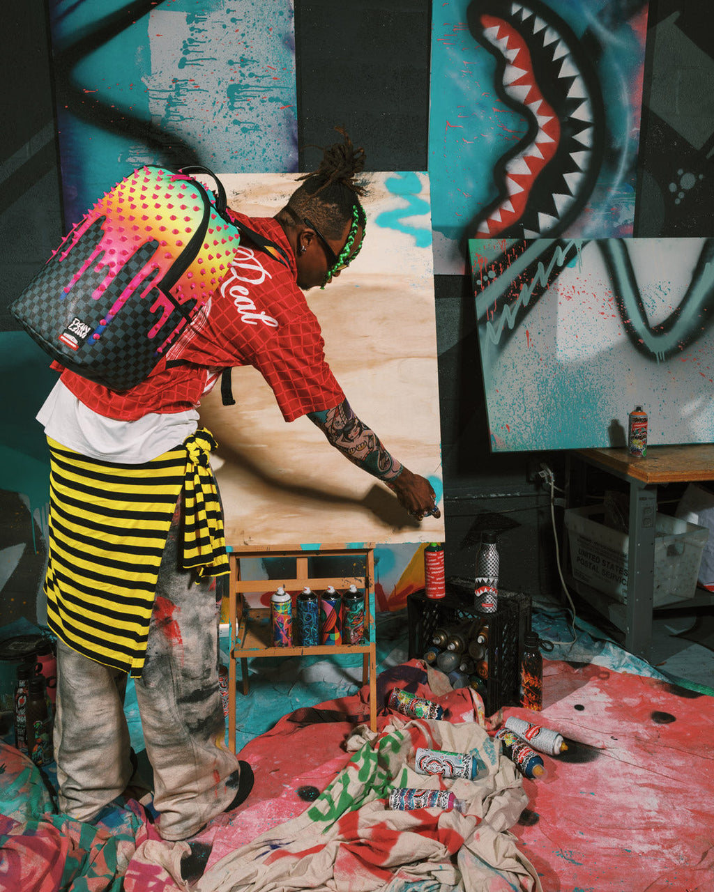 Limited Edition WYNWOOD WALLS COLLAB DAN LAM DRIPS BACKPACK