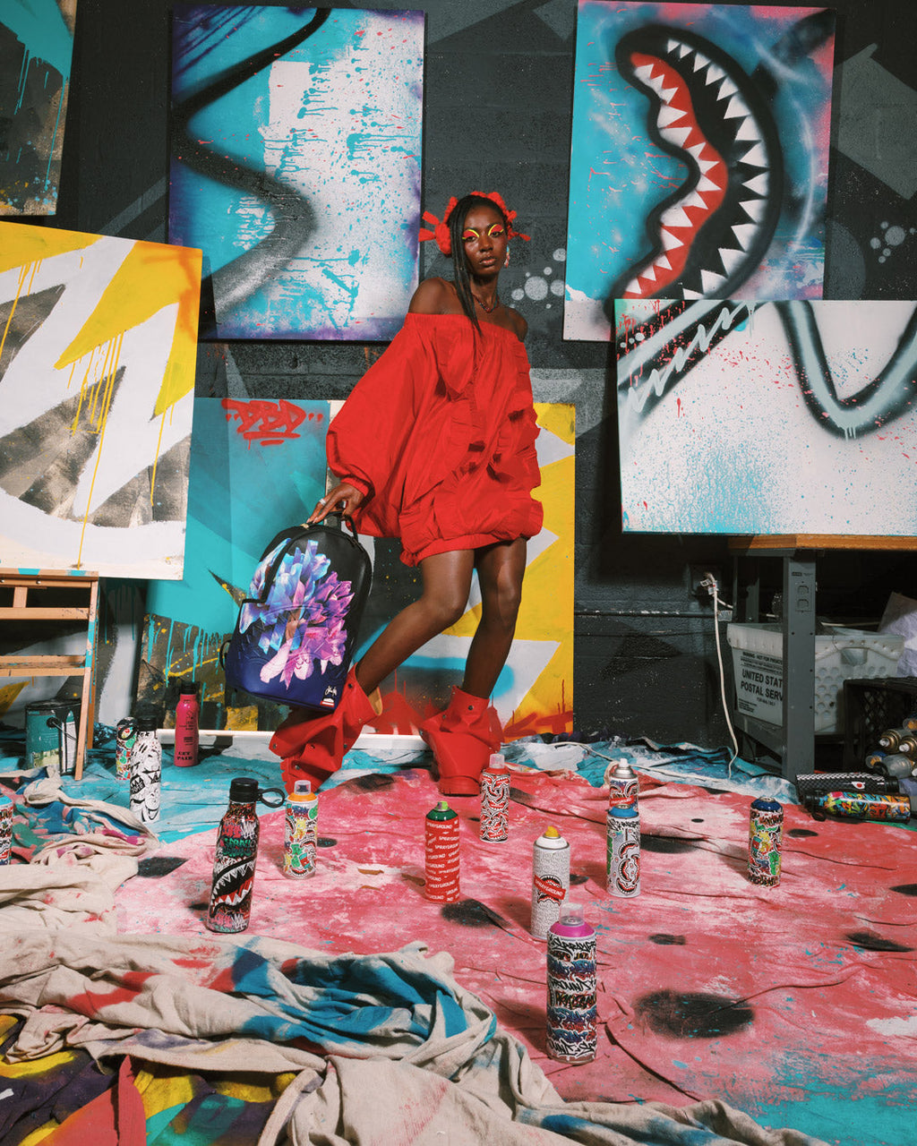Limited Edition WYNWOOD WALLS COLLAB SOPHIE MESS FERNWEH BACKPACK