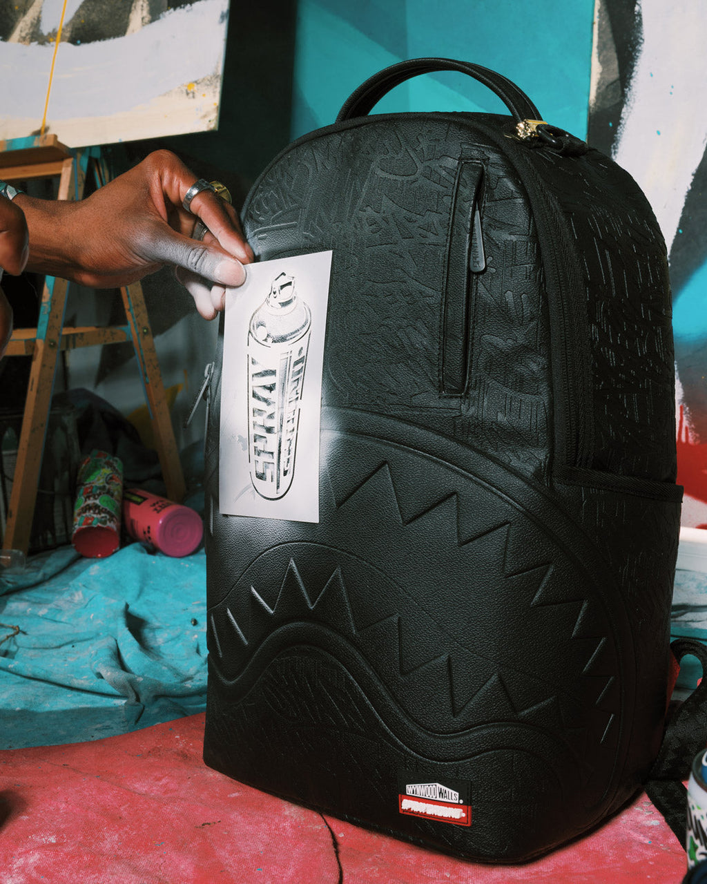 Limited Edition WYNWOOD WALLS COLLAB STENCIL COLLECTION BACKPACK