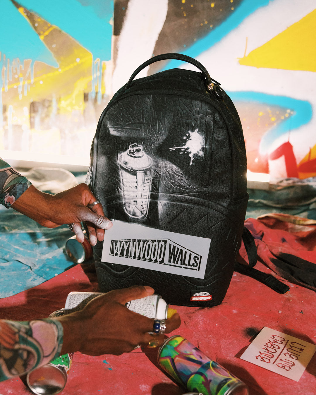 Limited Edition WYNWOOD WALLS COLLAB STENCIL COLLECTION BACKPACK