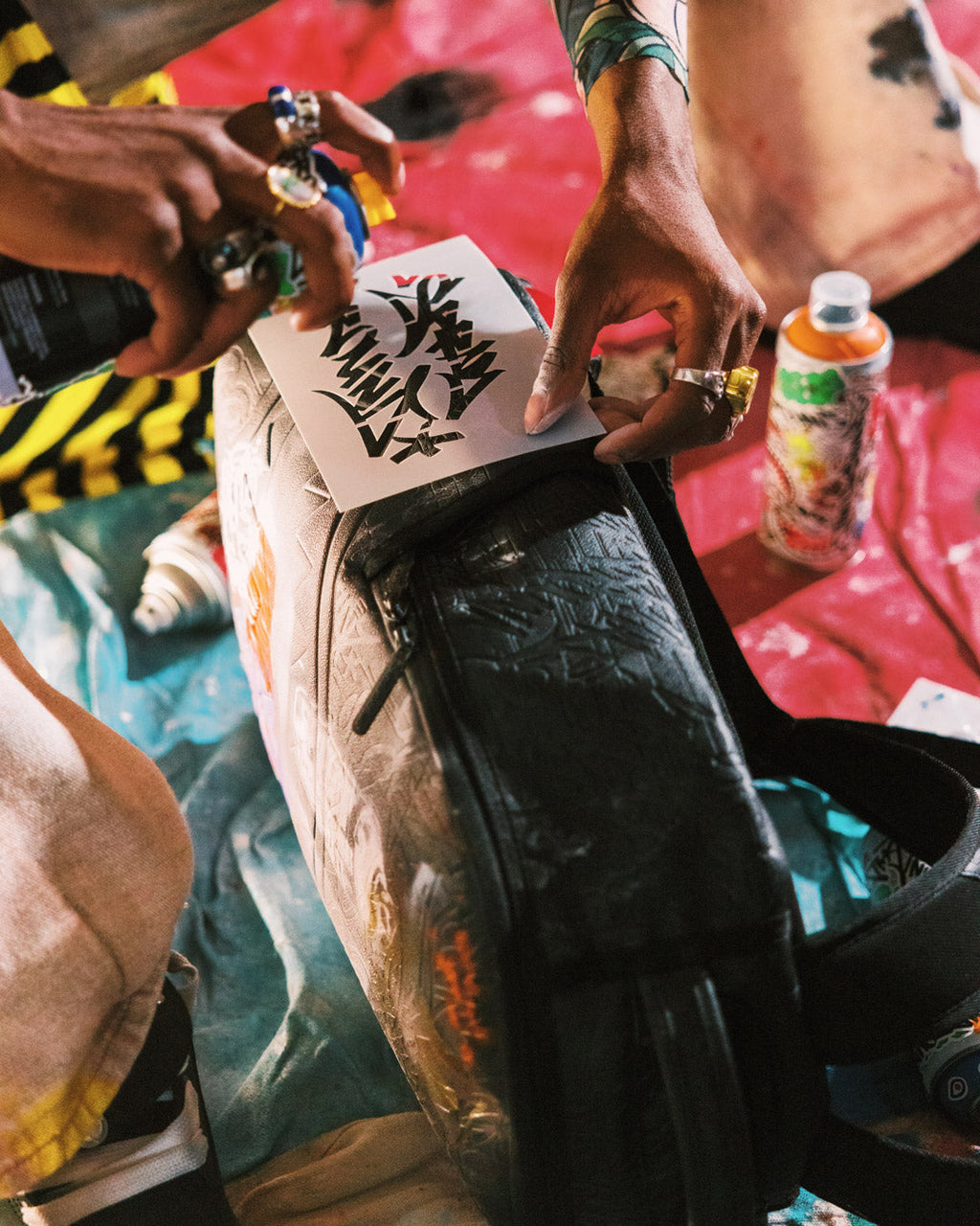 Limited Edition WYNWOOD WALLS COLLAB STENCIL COLLECTION BACKPACK