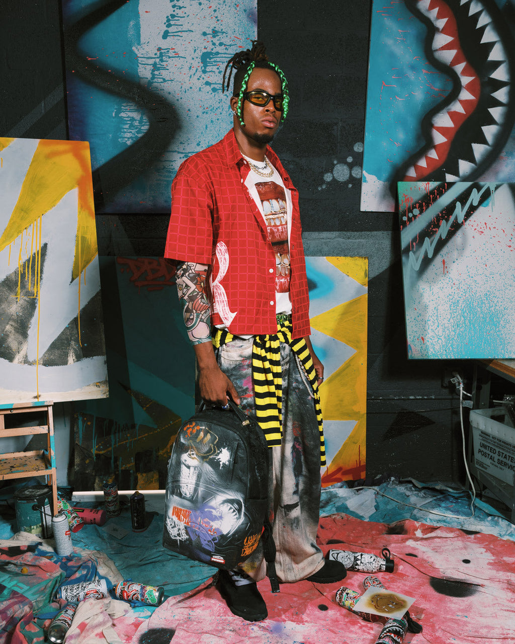Limited Edition WYNWOOD WALLS COLLAB STENCIL COLLECTION BACKPACK