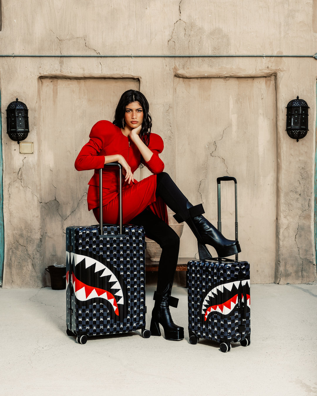 Limited Edition SHARK MOB HIDEOUT CARRY-ON LUGGAGE
