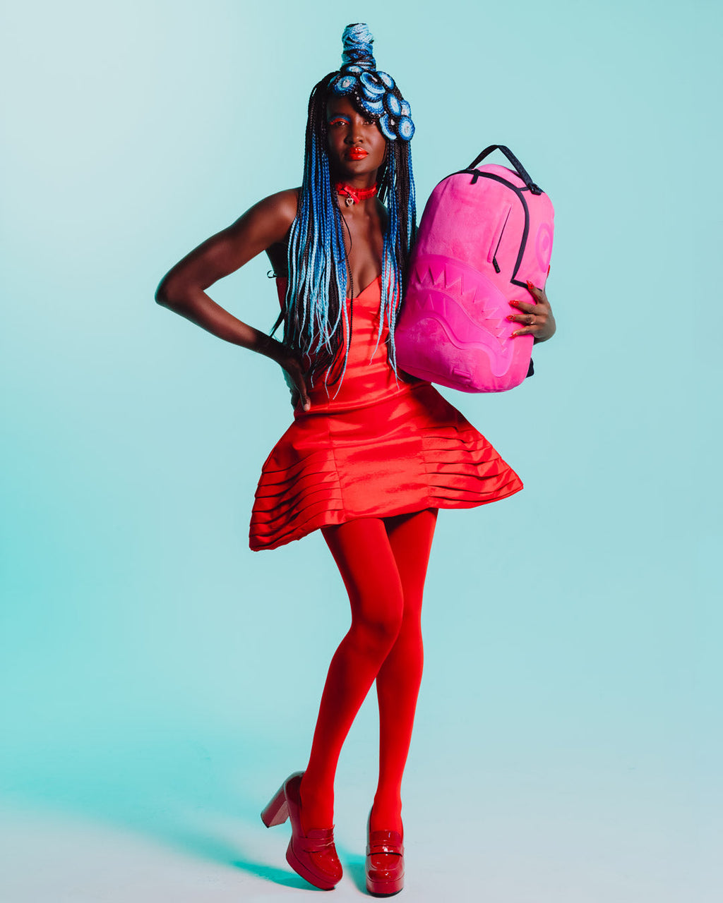 Limited Edition SHINOBI SHARKS IN PARIS BACKPACK HOT PINK