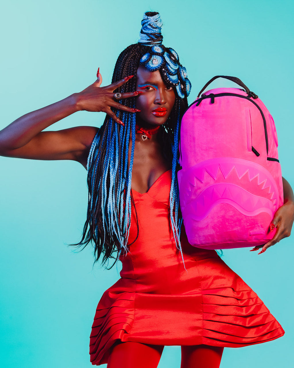 Limited Edition SHINOBI SHARKS IN PARIS BACKPACK HOT PINK