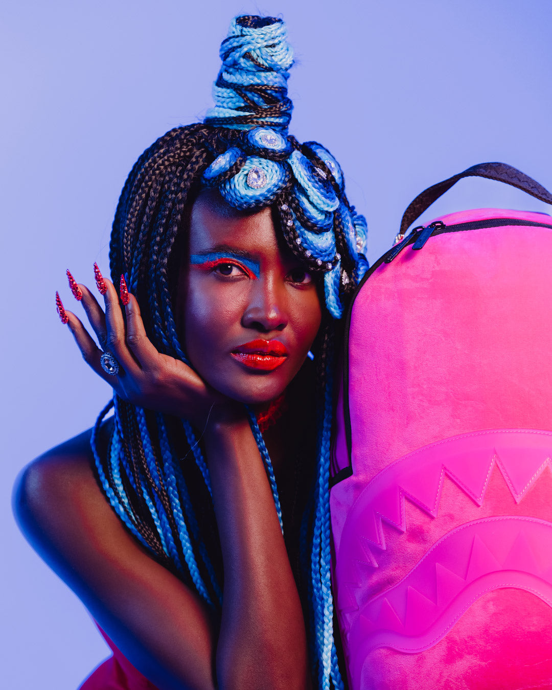 Limited Edition SHINOBI SHARKS IN PARIS BACKPACK HOT PINK