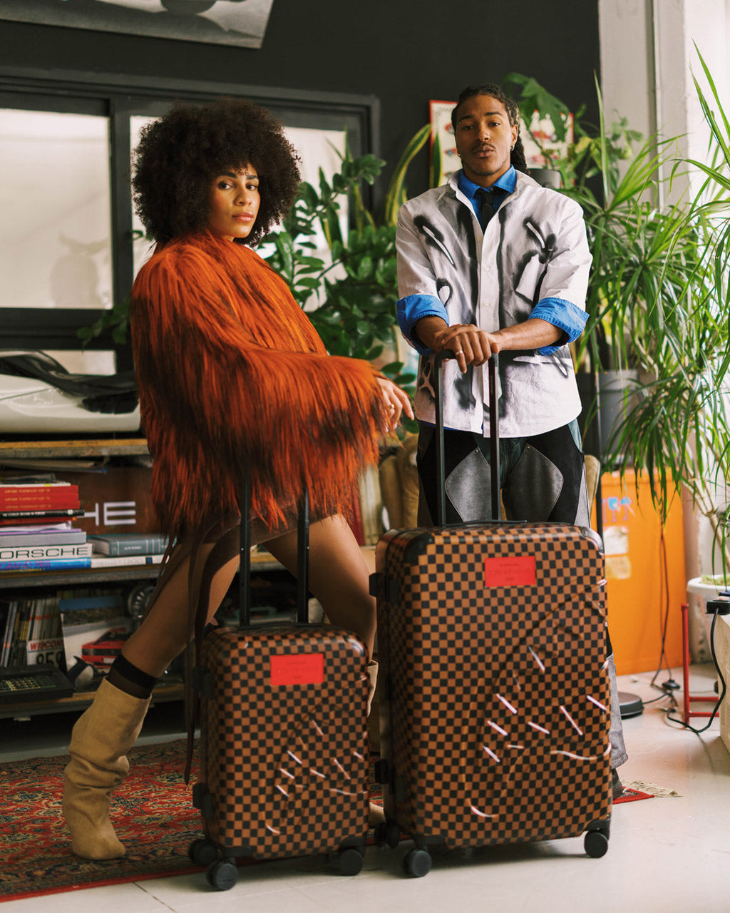 Limited Edition KATANA CHECK BOSS CARRY-ON LUGGAGE