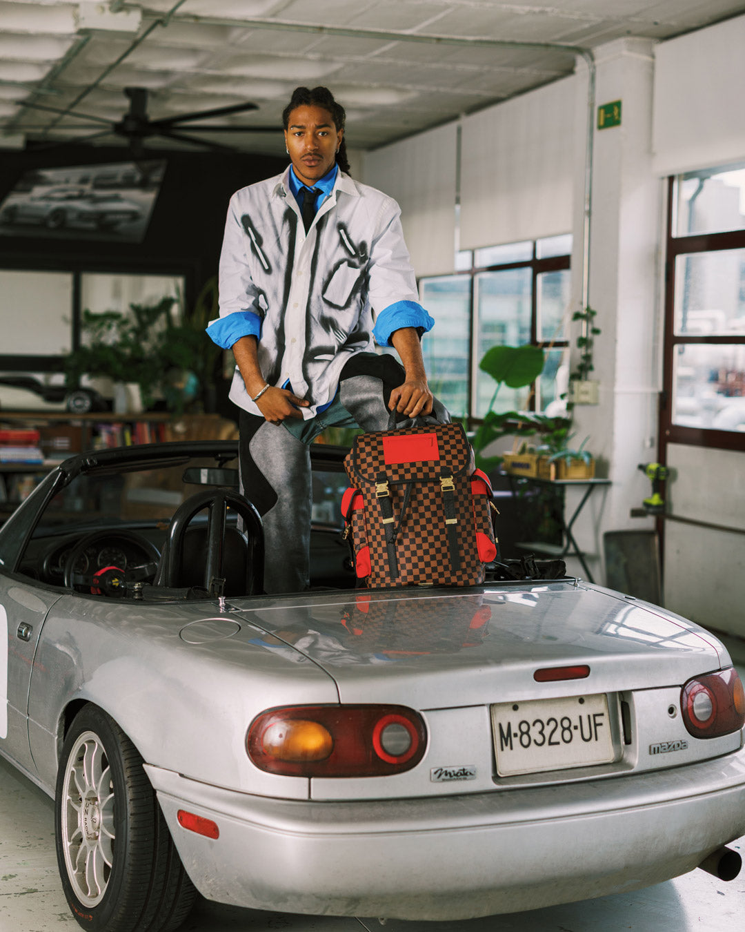 Limited Edition KATANA CHECK BOSS MONTE CARLO BACKPACK