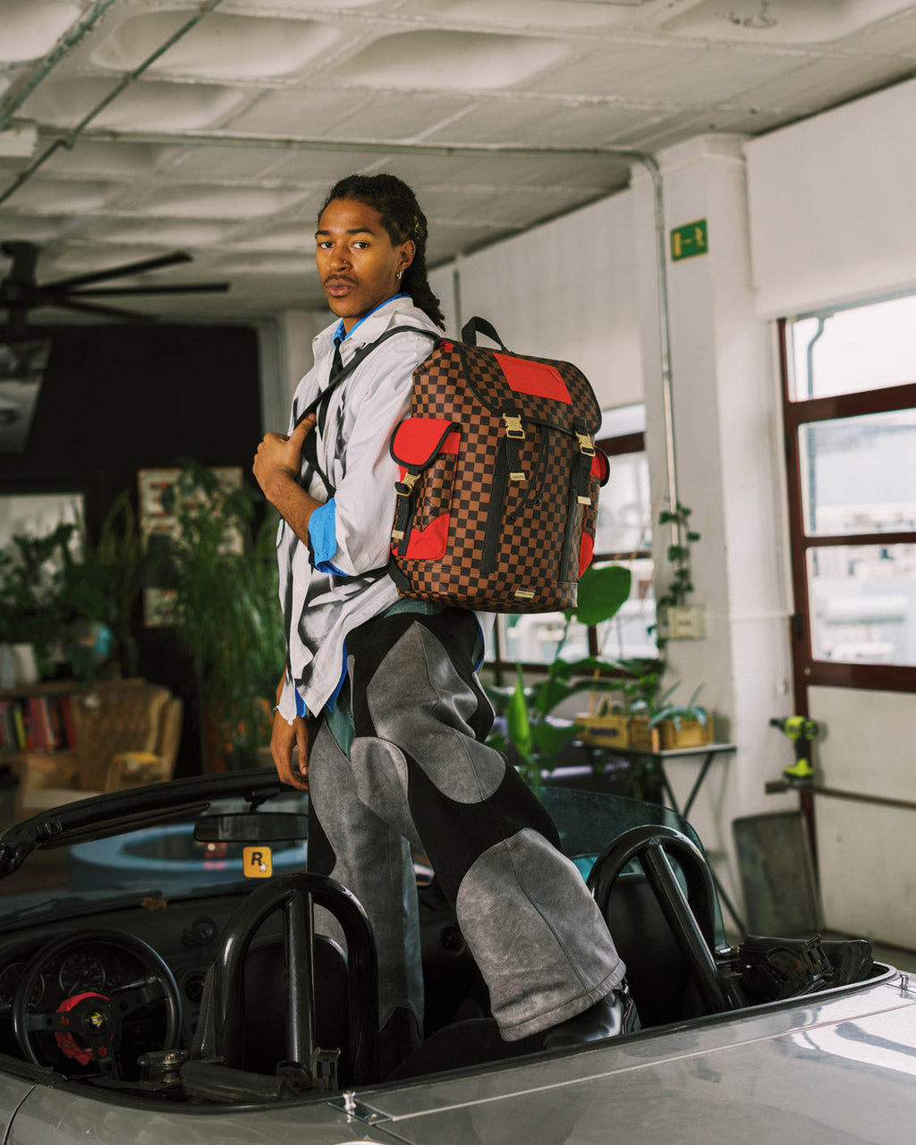 Limited Edition KATANA CHECK BOSS MONTE CARLO BACKPACK