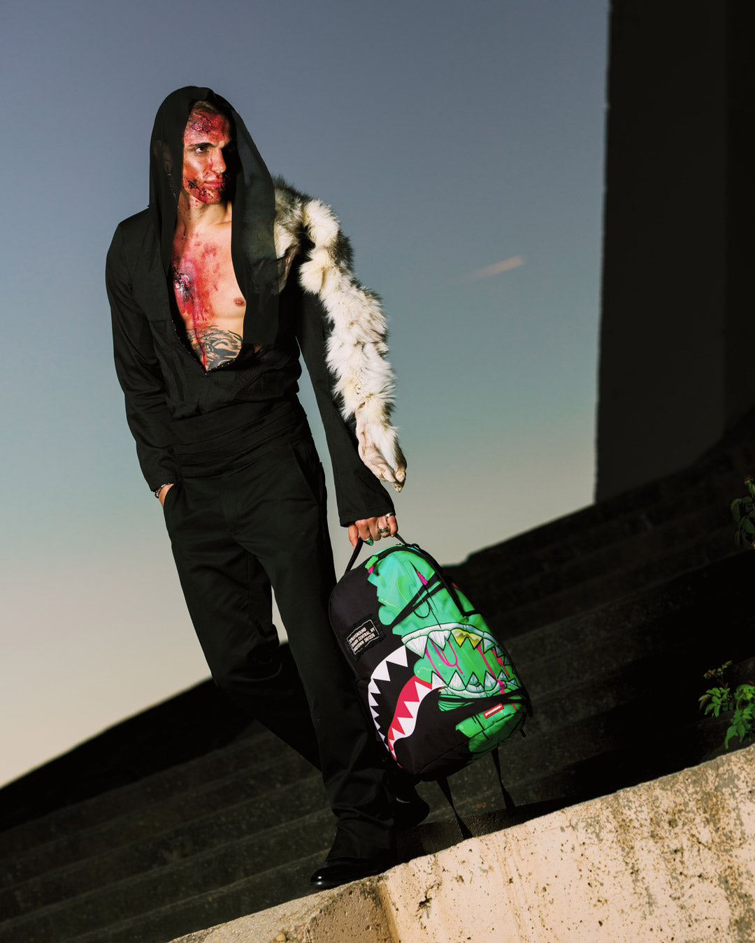 Limited Edition ZOMBIE OOZE SHARK CENTRAL BACKPACK