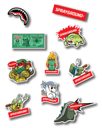 Limited Edition SPRAYGROUND STICKER 10 PACK