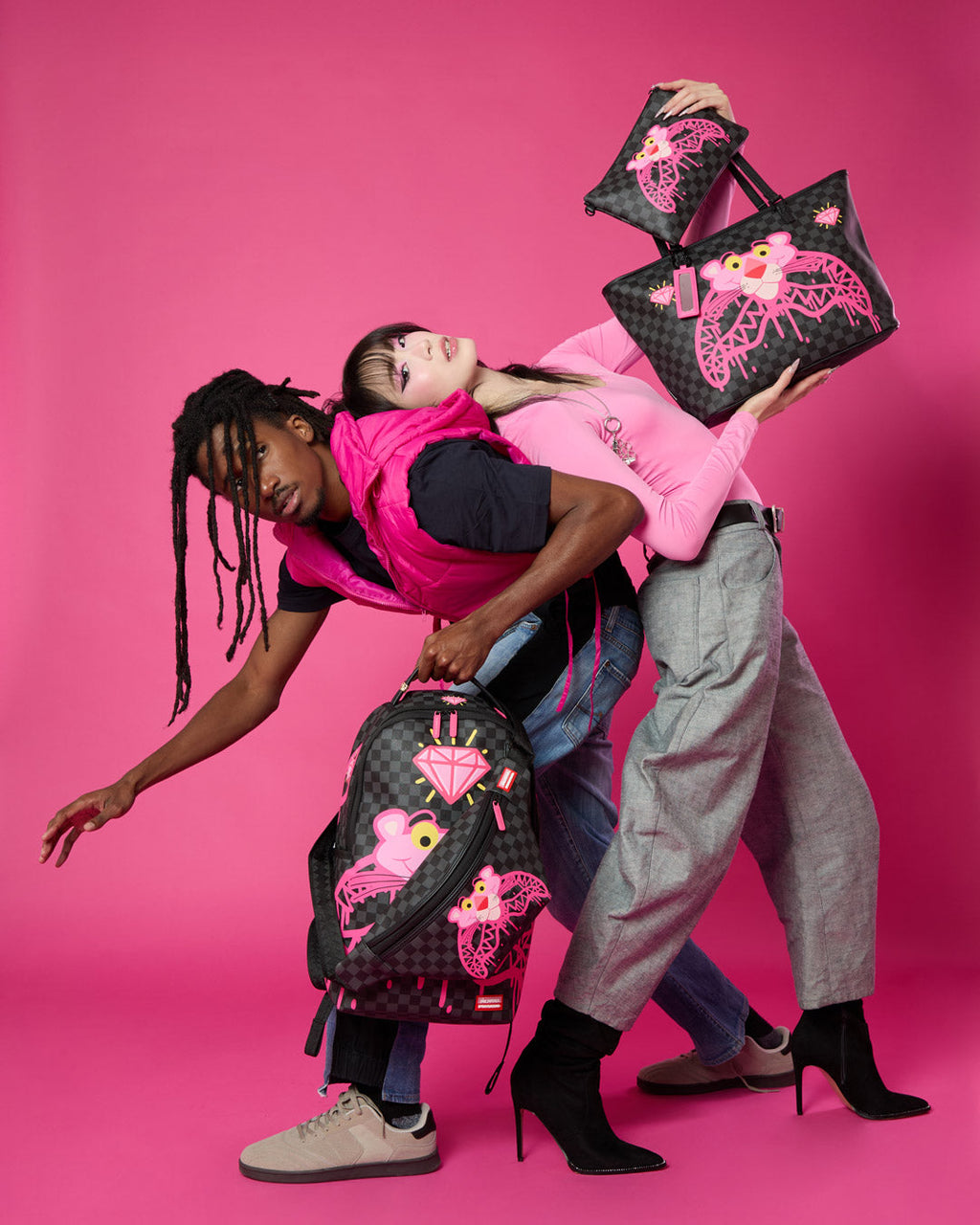 Limited Edition PINK PANTHER DIAMOND SHARK BACKPACK