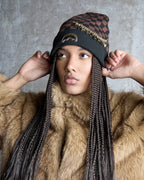 Limited Edition GOLD CHAIN CHECK BEANIE