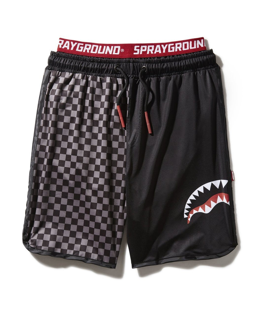 Limited Edition GREY CHECKERED SPLIT CORTO SWIM TRUNKS