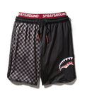 Limited Edition GREY CHECKERED SPLIT CORTO SWIM TRUNKS